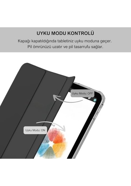 iPad Air 5 / Air 4 10.9 Inç Uyumlu Smart Kılıf, Pencil Kalemlikli, Trifold, Esnek, Mat, Darbeye Tam Dayanıklı Tablet Kılıfı (Siyah) fiyatları