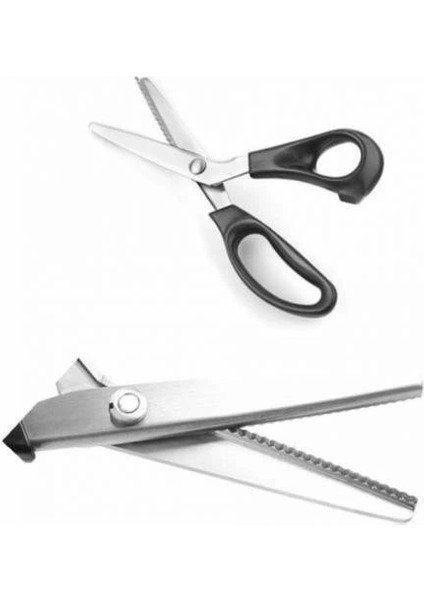 Zikzaklı Kesim Makası Desenli Tırtıklı Oya Makası Terzi Kumaş