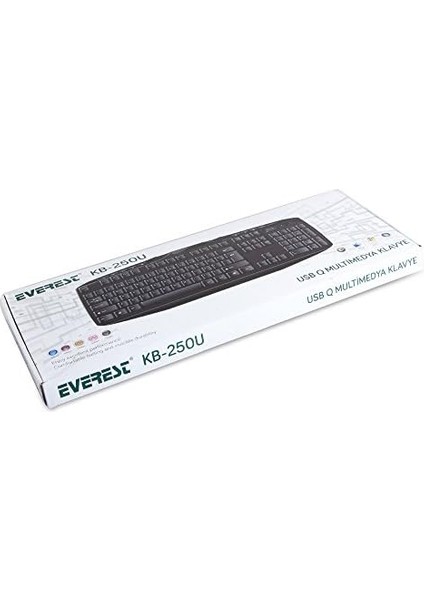 KB-250U, Multimedia Q Klavye, Türkçe, Siyah fiyatları