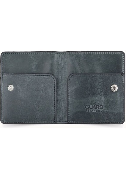 Guard Antik Siyah Patlı Tasarım Deri Kartlık modelleri