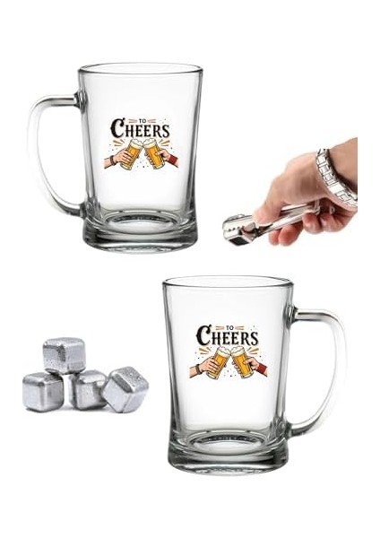 2 Adet Büyük Boy Renkli Baskılı Cam Bardağı 600 ml fiyatları