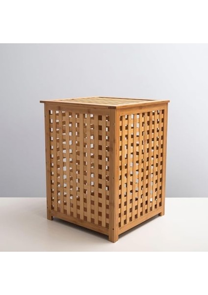 Bambu Kirli Çamaşır Sepeti – Yıkanabilir Iç Astarı ile Şık, Kapaklı, Taşınabilir, Dayanıklı ve Fonksiyonel Çamaşır Düzenleyici Sepet (Dama Desen) modelleri