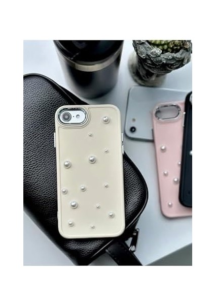 Aksesuar 7-8 - Se 2020 - Se 2022 Uyumlu Pearl 3D Oyuncak Tasarımlı Esnek Silikon Kılıf - Krempearl modelleri