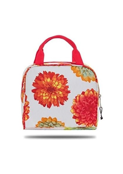 Lounch Beyaz Çiçek Desen Beslenme Çantası fiyatları