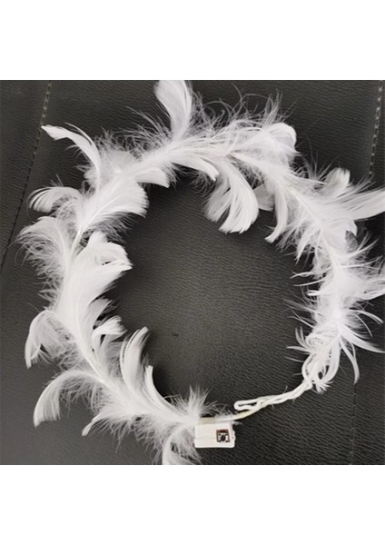 LED Işıklı Rengarenk Yanan 3 Fonksiyonlu Otrişli Parti Tacı Beyaz Renk 12X12 cm modelleri