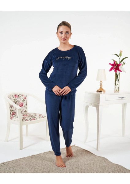 Estiva 25381 Uzun Kol Kadife Pijama Takımı