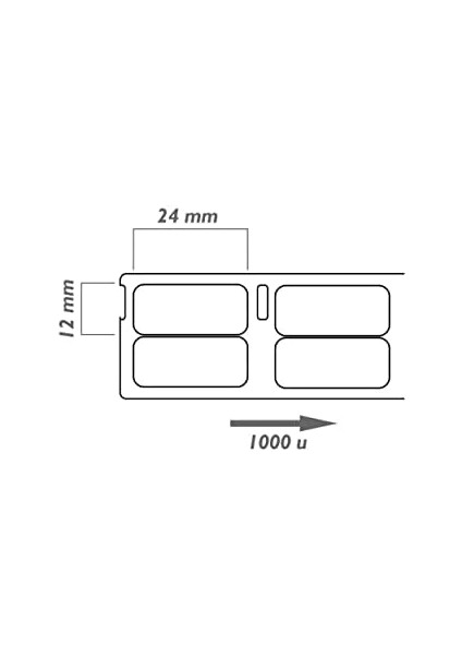 S0722530, Lw Çok Amaçlı Etiket, (25X13 Mm) 1000 Etiket/paket - (11353 ) fiyatları