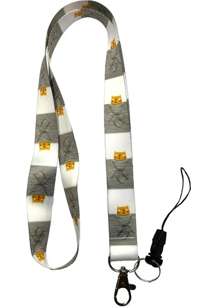 Kayıp Kedi Boyun Ipi ve Telefon Askısı Lanyard