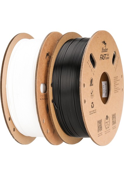 Creality Ender Pla 2&apos;li Paket Beyaz ve Siyah 2kg