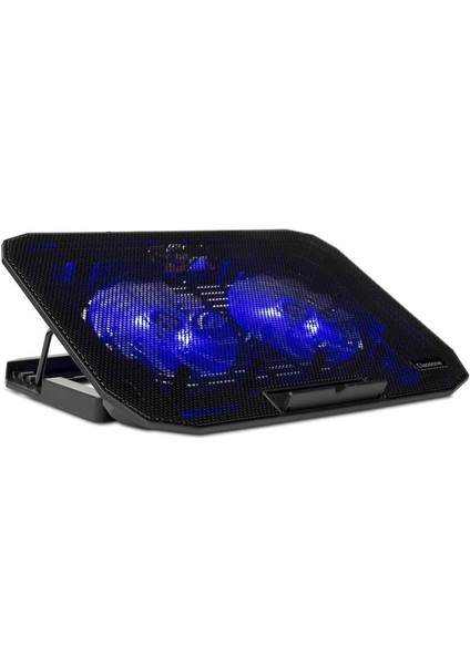 M40 Gaming Laptop Soğutucu Notebook Standı, Mavi Led,14-15.6-17 Inch Uyumlu, 2 Fan, 2 USB
