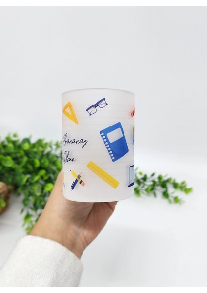 Öğretmenler Için Buzlu Cam Öğretmenler Günü Temalı Çay Bardağı Çay Fincanı fiyatları