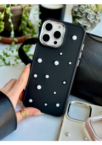 Aksesuar 16 Promax Uyumlu Pearl Oyuncak Tasarımlı Silikon Kılıf - Siyahpearl