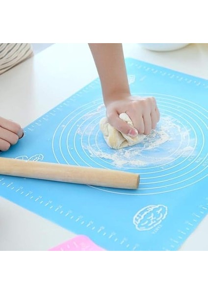 Hamur Açma Matı, Silikon Ölçekli Hamur Mantı Açma Örtüsü 50X40 cm modelleri