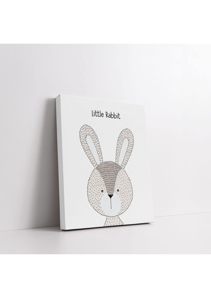 Rabbit | Tavşan Tasarımlı Bebek Odasına Kanvas