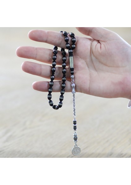 Kararmaz Metal Arnavut Zincir Püsküllü Çift Sıra Sarmal Metal Işlemeli Arpa Kesim Kuka Tesbih fırsatları