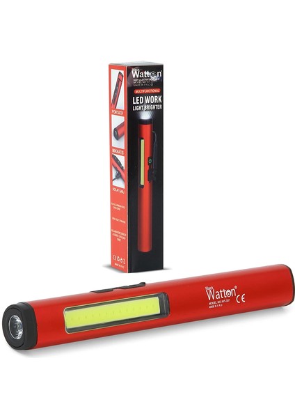 Şarjlı Mıknatıslı Çalışma Lambası Cep Feneri WT-307-S - Lisinya