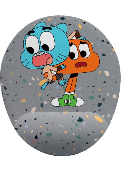Fikirler Gumball ve Bilek Destekli Mouse Pad
