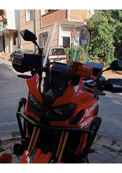 Yeni Africa Twin Kısa Tur Camı Seffaf 2016 2019 Uyumlu Cam Yükseklik 55CM x Üst Genişlik 41CM fiyatları