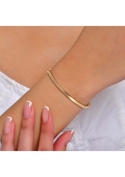 Altın Kelepçe Bilezik - 14K modelleri