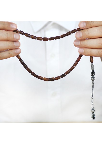 1000 Ayar Gümüş Kazaz Püsküllü Kapsül Kesim Cilalı Exclusive Renk Kuka Tesbih fırsatları