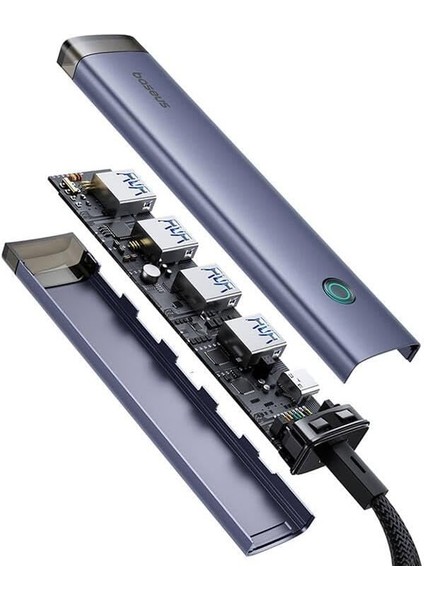 Ultrajoy Series 4-Port Hub Aır Space Grey（usb-A&type-C To USB 3.0 * 4+TYPE-C5V） fiyatları