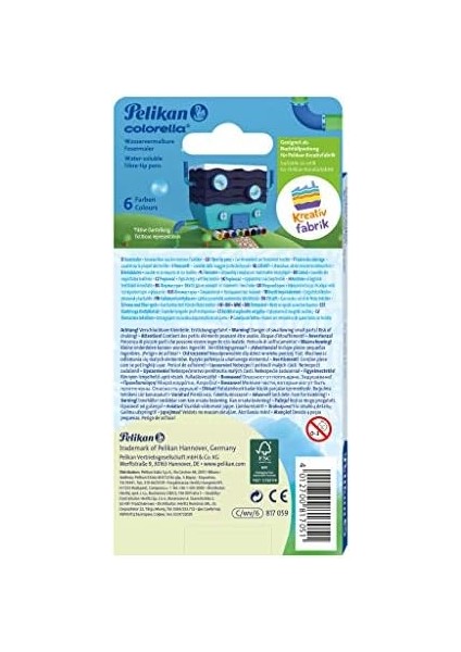 Suda Çözünür Keçeli 6lı Kutu fiyatları