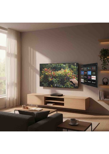 Tv 4K Ultra Hd Android Tv Box Chromecast Dahili Google Asistan Destekli