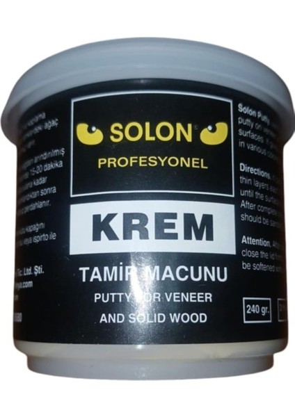 Çok Amaçlı Ahşap Masa Sehpa Çizik Çok Amaçlı Tamir Dolgu Macunu Krem 240 gr