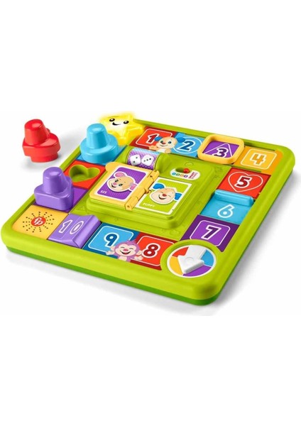 Köpekçiğin Oyun Istasyonu Müzikli Canlandırma Masa Oyunu Bebek Oyuncağı, Eğlen ve Öğren Köpekçik&apos;in Oyun Istasyonu, Çok Dilli Versiyon HRB70