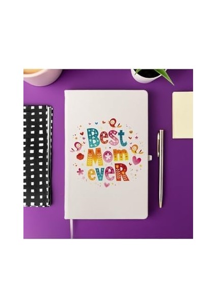 Hediye Mom Ever 13 cm x 21 cm 100 Yaprak Not Defteri fiyatları