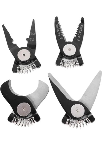 Lua Çok Uçlu, 5in1 Çok Fonksiyonlu Değiştirilebilir Kafa Seti Çelik Tel Mengene Sıyırma Seti Elektrikçi Için Çok Amaçlı Elektronik Bakım Aletleri fiyatları