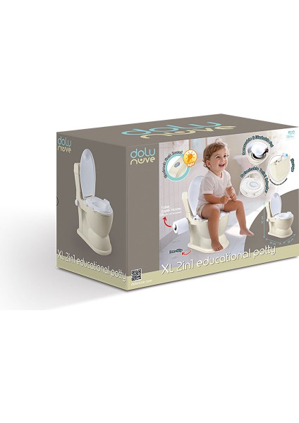 Bebek Tuvalet Eğitimi Xl Lazımlık Klozet (2in1) fiyatları