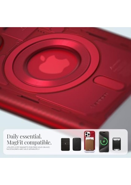 15 Pro ile Uyumlu Kılıf C1 iMac G3 Magfit Magsafe Özellikli Ruby - ACS06744 modelleri