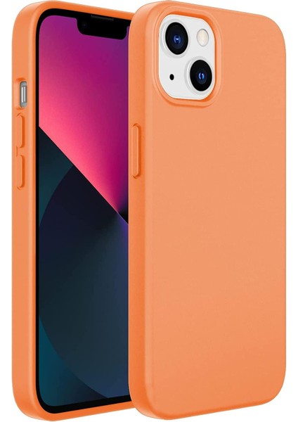 Ggm Aksesuar 14 ile Uyumlu Içi Kadife Dışı Mat Yapıya Sahip Koruma Sağlayan Lansman Silikon Kılıf (Turuncu)