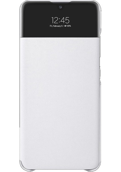 Galaxy A32 S View Akıllı Kılıf Kapaklı Cüzdan, Beyaz EF-EA325P