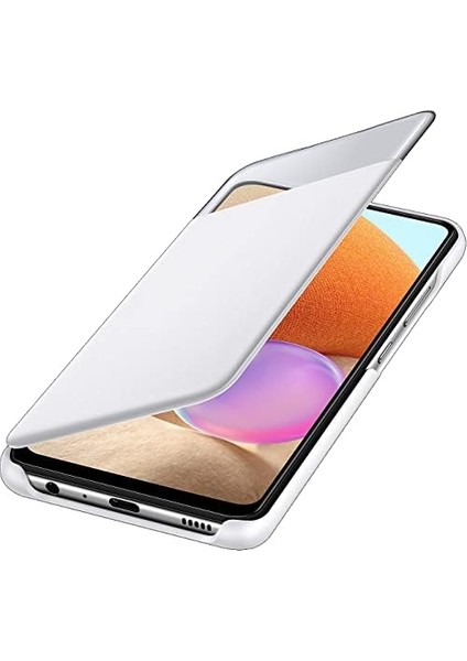 Galaxy A32 S View Akıllı Kılıf Kapaklı Cüzdan, Beyaz EF-EA325P modelleri
