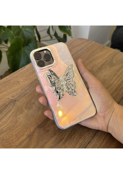 Galaxy A25 5g ile Uyumlu Kılıf Standlı Kelebek Silikon Kılıf Desen 2 fiyatları