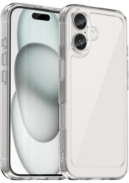 16 (6.1 Inç) Uyumlu Ultra Şeffaf Silikon Koruma Kılıfı - Tam Kasa Şok Emici Transparan Kılıf fiyatları