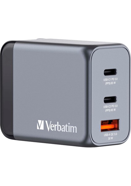 32201 Gnc-65 3-Bağlantı Noktalı 65W Gan Duvar Şarj Cihazı