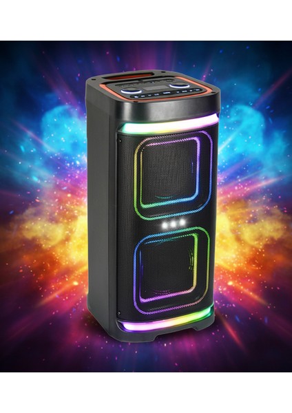 Kolav M2632 Ses Bombası Büyük Boy Party Box Bluetoot Hoparlör Speaker 40W Taşınabilir Hoparlör fiyatları