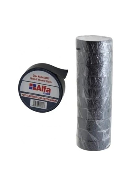 Elektrik Bantı Siyah 10'lu