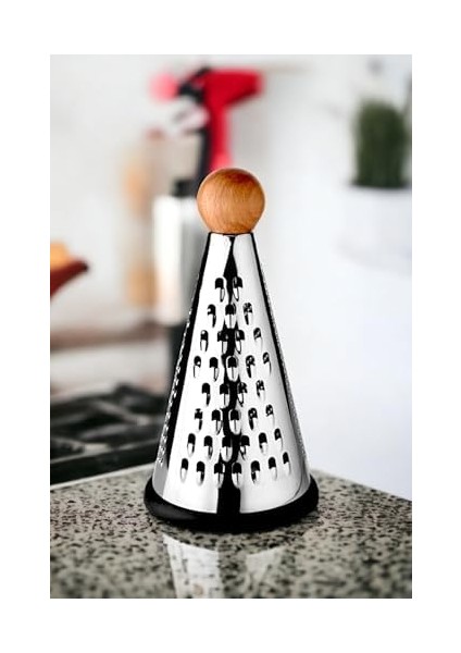 Ahşap Topuz Tutuculu 3 Taraflı Paslanmaz Çelik Lüks Şef Rendesi Orta Boy 23 * 12 Cm, Paslanmaz Çelik Rende modelleri