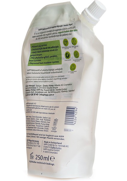 Babysanft Bebek El Yıkama Köpüğü Yedek Poşet 250 ml modelleri