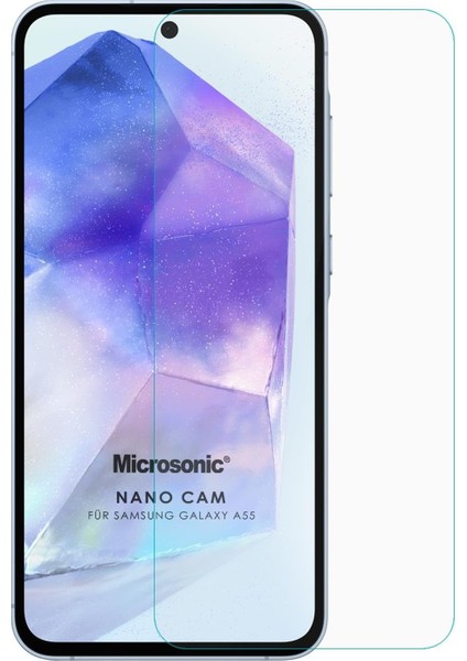 Galaxy A55 Glass Cam Ekran Koruyucu [galaxy A55 ile Uyumlu Ekran Koruyucu - Şeffaf]