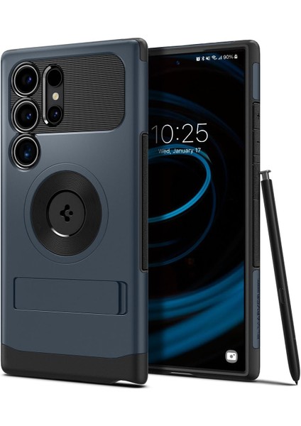 Galaxy S24 Ultra ile Uyumlu Kılıf Slim Armor Magfit Metal Slate - ACS07188