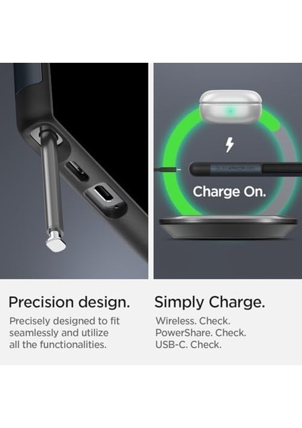 Galaxy S24 Ultra ile Uyumlu Kılıf Slim Armor Magfit Metal Slate - ACS07188 fiyatları