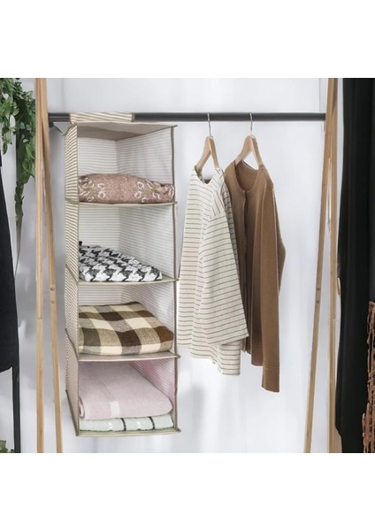 Dolap Içi/çekmece/bavul Düzenleyici Fonksiyonel Akordiyon Aç Kapa Taşınabilir Pratik Renkli Seyahat Çantası Hurç Saklama Bezi (Dolap Içi Düzenleyici, Beyaz)