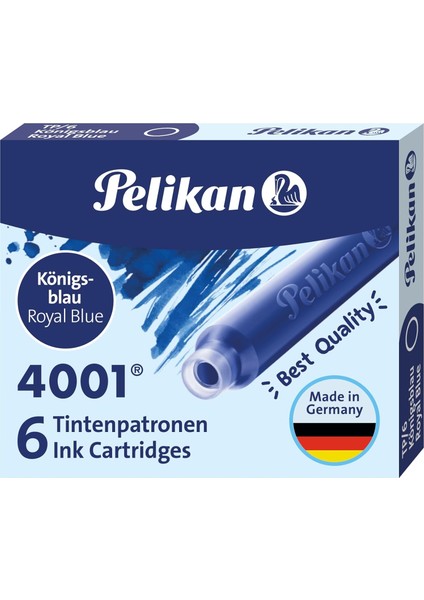 Kartuş Serisi TP6X Dolma Kartuşu Mavi