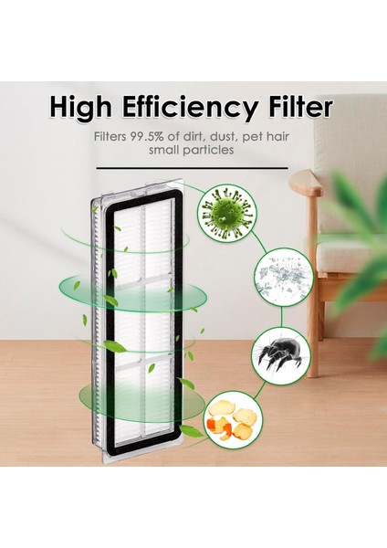 Xiaomi S10 Plus / X10 Plus / S10 Plus / S20 Plus Uyumlu Hepa Filtre,fırça Yedek Parça Seti-5 Parça fırsatları