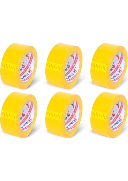 45 mm x 100 mt Sarı Koli Bandı 6 Adet
